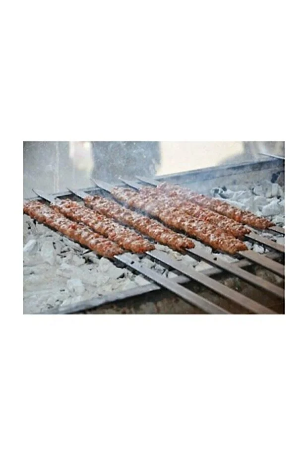 12 Adet Adana Şiş Kebap Şiş 50 Cm Şiş Galvaniz Paslanmaz Şiş